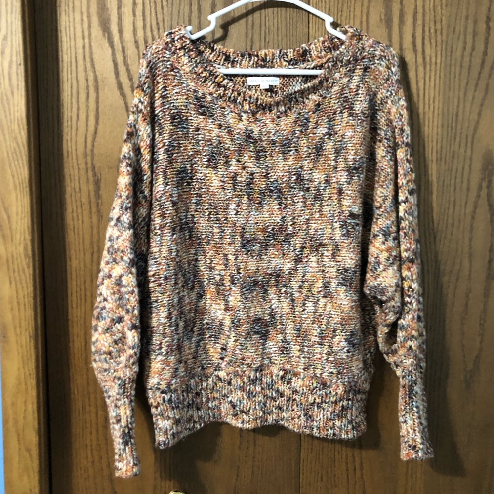 Coco + Jaimeson Fall Wool Blend Marled Sweater Si… - image 1